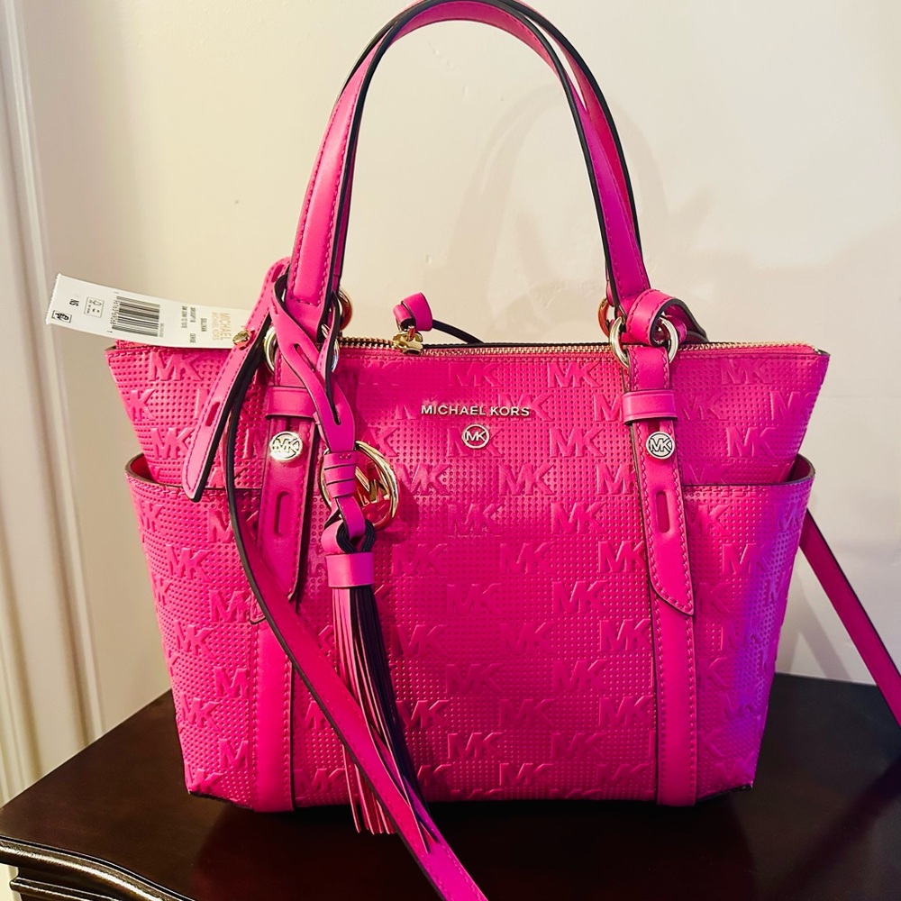NEW Michael Kors Vibrant Pink Satchel